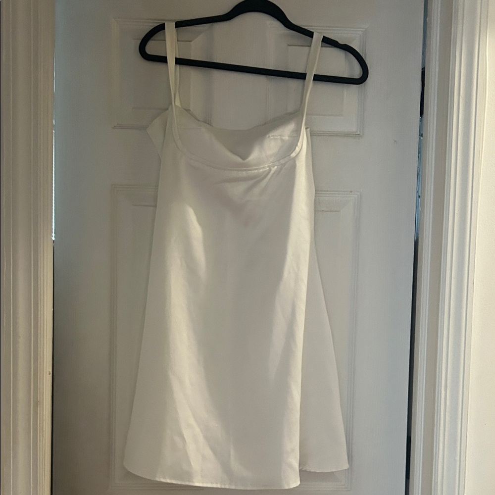 Elegant White Slip Dress